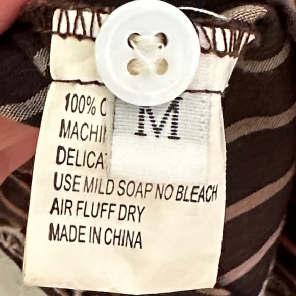 Floral Embroidered Brown Blouse - Picture 12 of 15